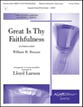 Great is Thy Faithfulness Handbell sheet music cover